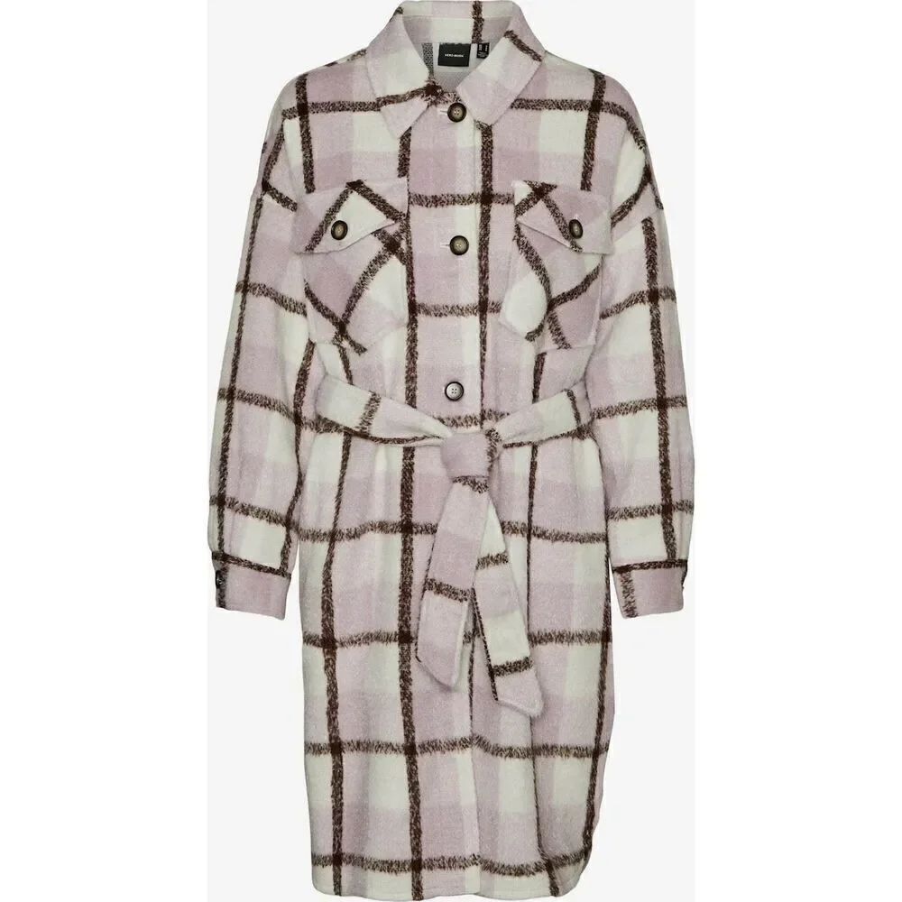 VERO MODA Between-Seasons Coat in Lilac NEW NWT